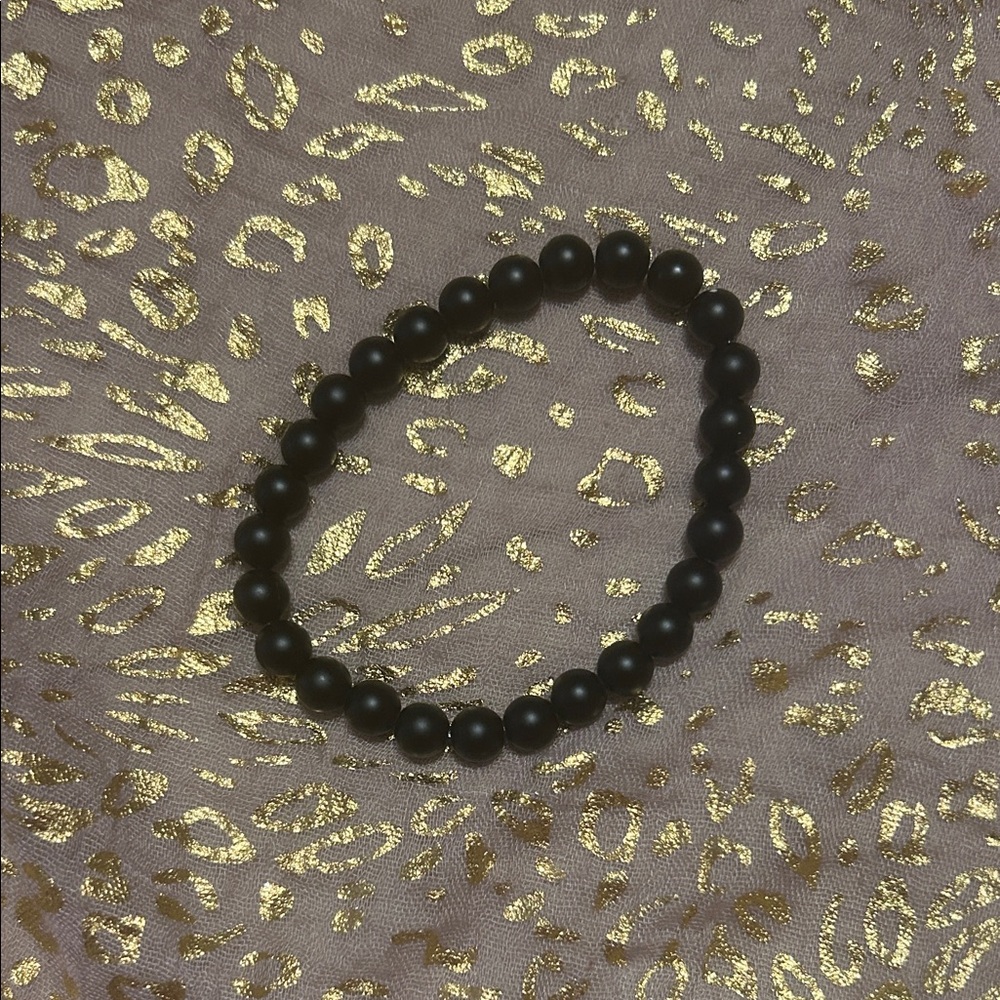 (FREE WITH PURCHASE) Black Onyx Beaded Bracelet